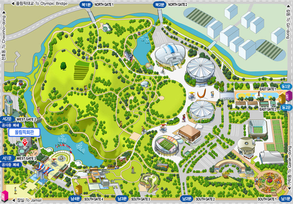 올림픽 공원 지도